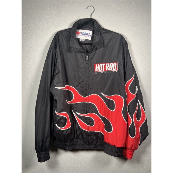 Hot Rod Flaming Hot Men’s Windbreaker #15 - Picture 2 of 6
